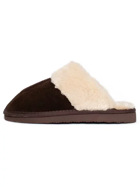 Minnetonka Papuče Chesney Slide krémová hnedá