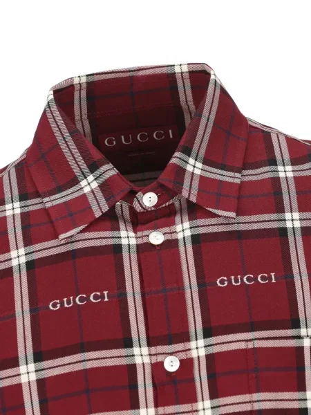 Cămașă Gucci în carouri roșu