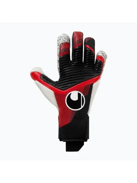 Uhlsport Powerline Supergrip+ Flex вратарски ръкавици черни/червени/бели бяло