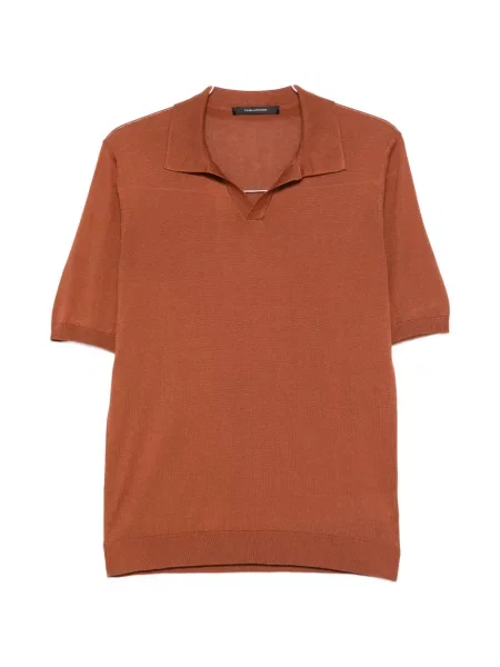 Tricou Tagliatore cu decolteu în V maro