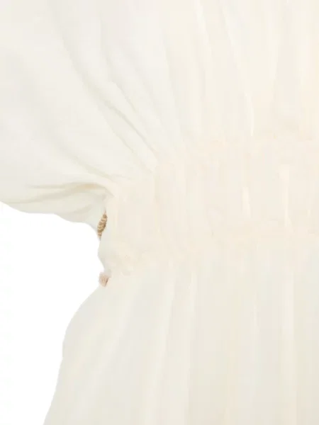 Rochie maxi 120% Lino cu legături țesută