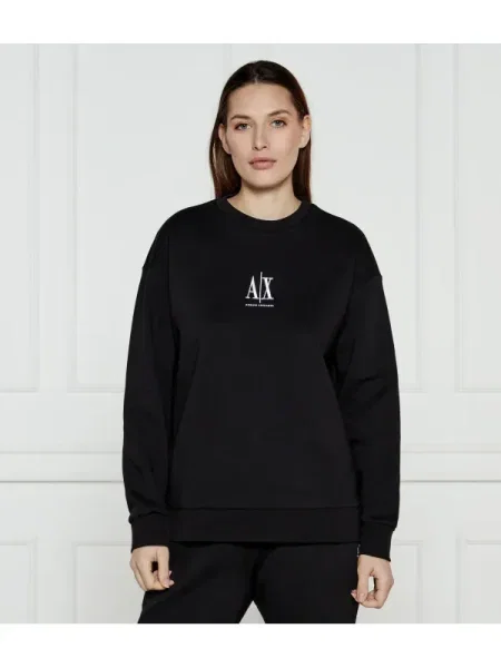 Armani Exchange felső női nyomott mintás fekete