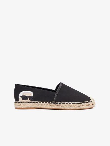 Espadrilles KARL LAGERFELD Black Canvas fekete