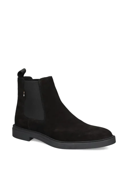 Botine Boss din piele de căprioară negru
