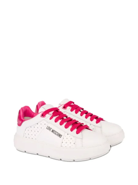 Sneakerși Love Moschino alb