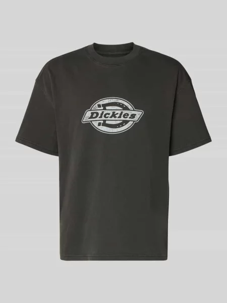 T-shirt z nadruk z logo model PLAINVILLE' Dickies czarna