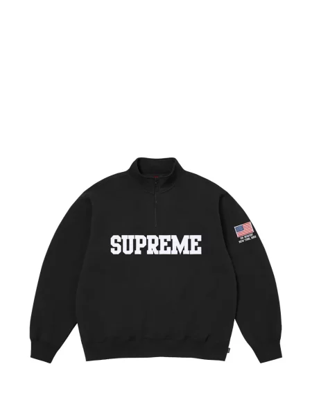 Hanorac Supreme de jumătate de fermoar negru