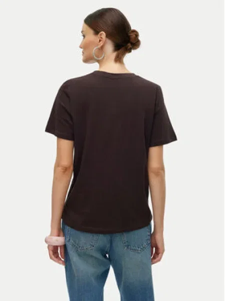 Vero Moda Tričko Paulina Regular Fit hnedá