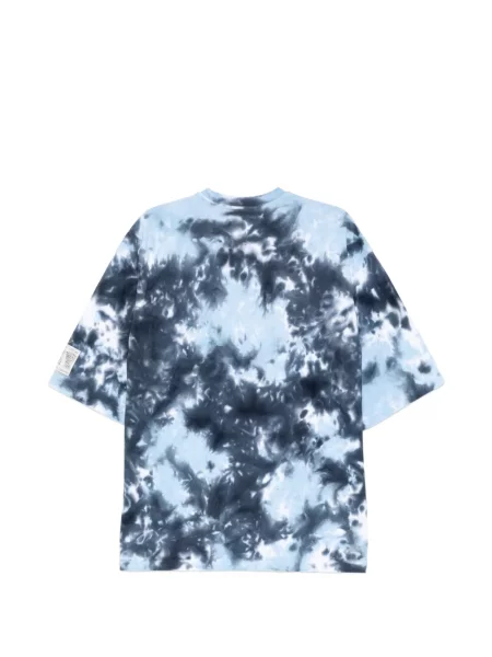 Tricou Croquis cu mâneci scurte cu legături albastru