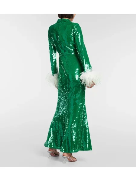 Rochie Self-portrait verde