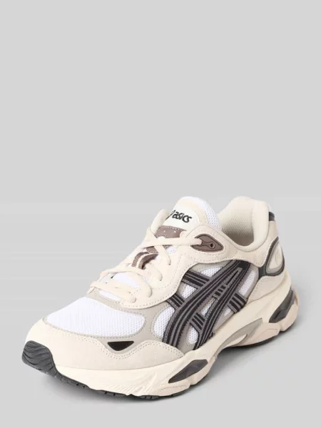 Sneakersy z amortyzującą profilowaną podeszwą model GEL-NYC Asics białe
