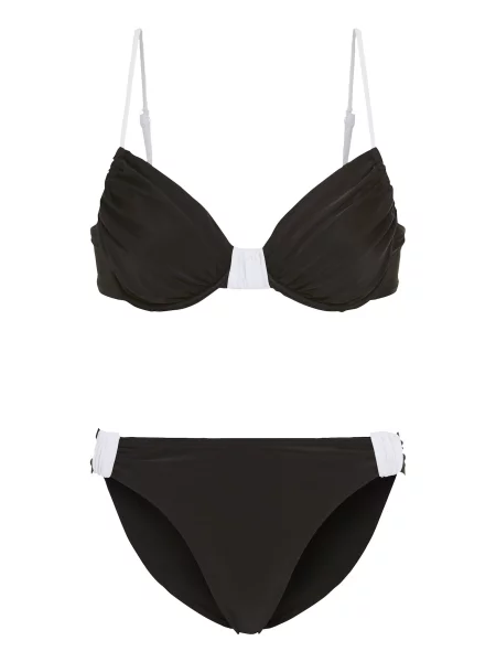 LSCN by LASCANA Costum de baie două piese negru alb
