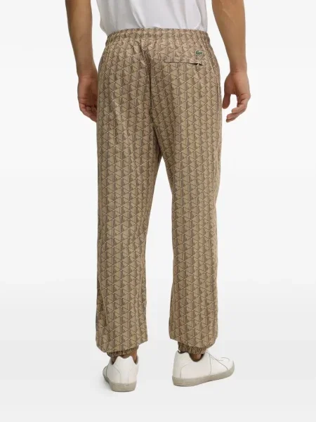 Pantaloni Lacoste cu imagine cu imprimeu geometric
