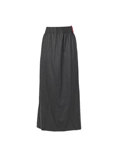 Długa spódnica maxi Jucca wełniana szara