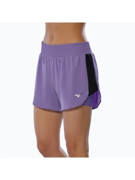 Mizuno femei de alergare pantaloni scurți "paisley violet
