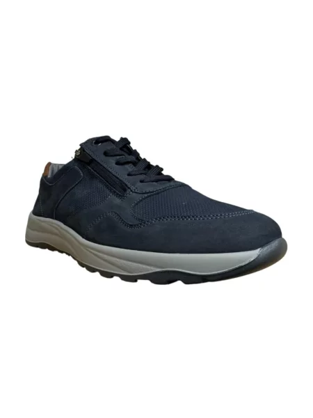 Sneakersy Waldläufer skórzane niebieskie