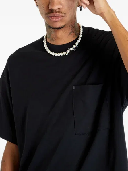 Tricou Nike scurt din dantelă alb