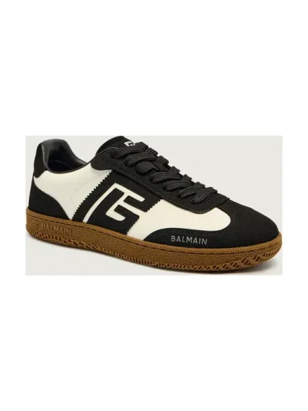 Balmain Teniși din piele negru