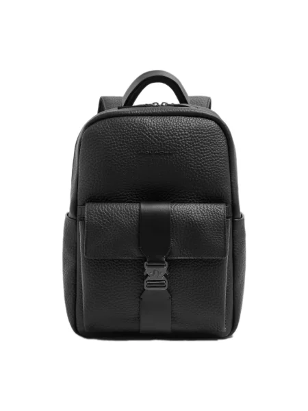 Torba na laptopa Piquadro skórzana czarna