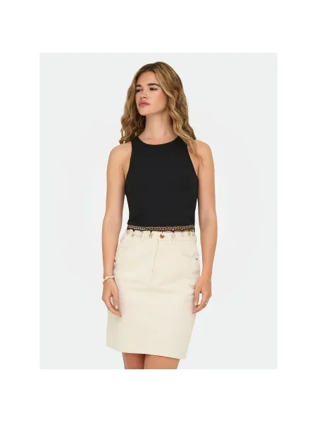 ONLY Felső Shelly Slim Fit fekete