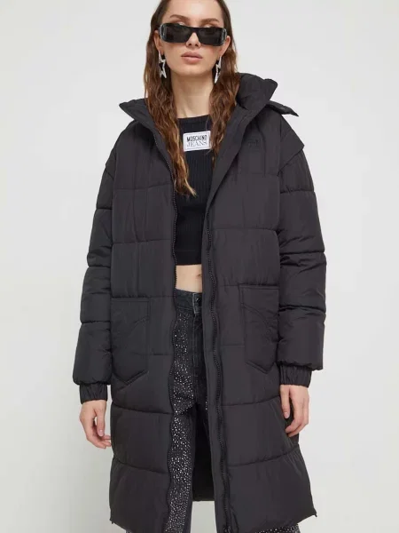 Moschino Jeans kurtka czarny zimowa