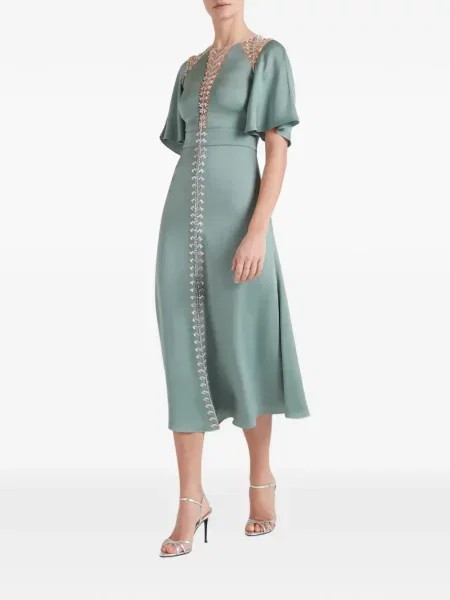 Rochie midi Temperley London verde