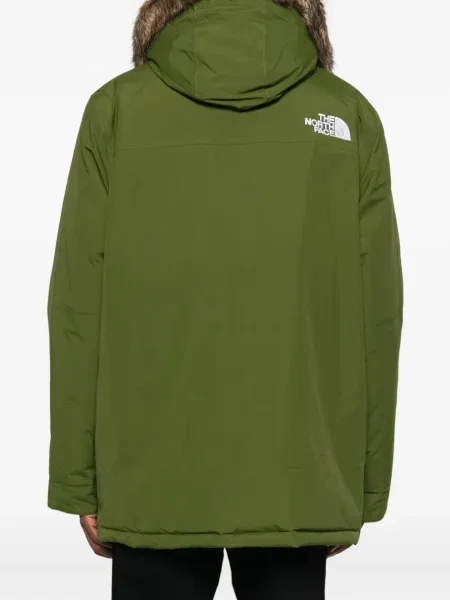 Geacă The North Face cu glugă verde