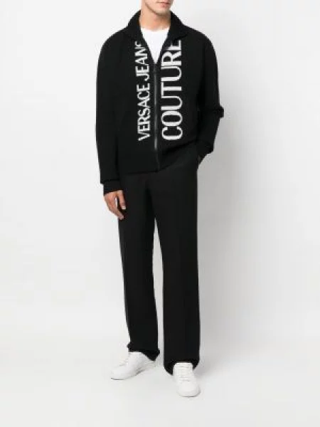 Kardigan Versace Jeans Couture s vezom crna