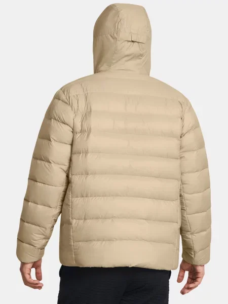 Páperová bunda Under Armour s kapucňou čierna