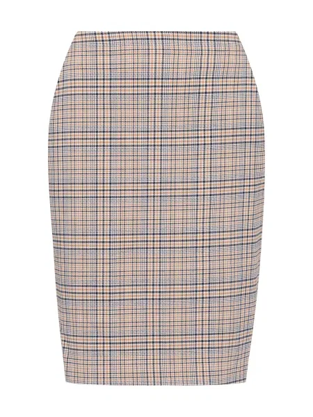 Quiosque Fustă maro cămilă / ecru negru