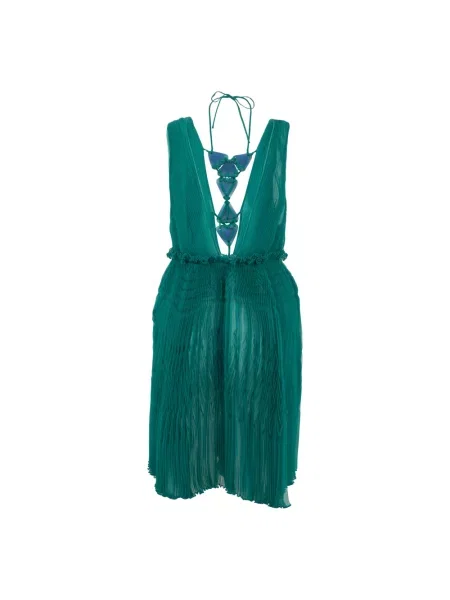 Sukienka Alberta Ferretti zielona
