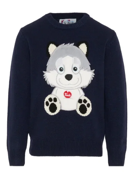 Sweter dziecięcy Mc2 Saint Barth niebieski