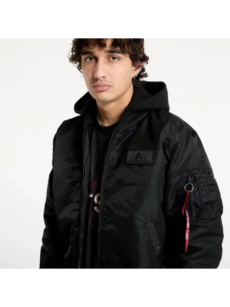 Яке Alpha Industries MA 1 ZH Back Print Black XL черно