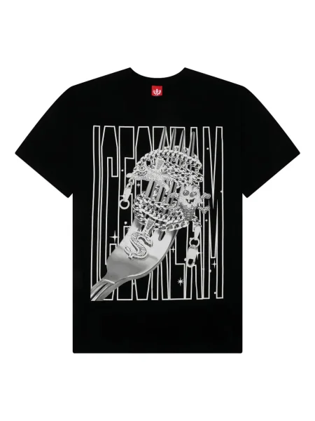 Tricou Icecream cu imagine negru