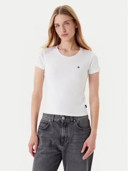 Converse T-Shirt Slim Fit λευκό
