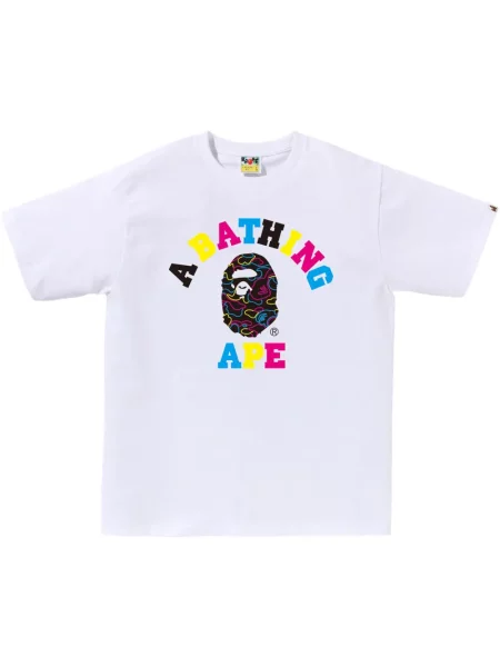 Tricou A Bathing Ape® cu imagine alb