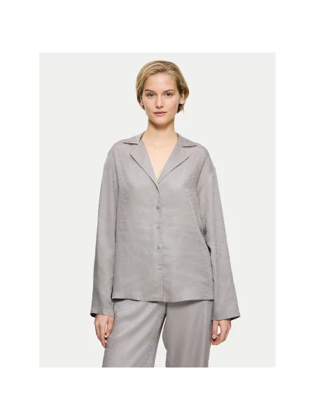 Triumph Zgornji del pižame Silky Sensuality Relaxed Fit siva