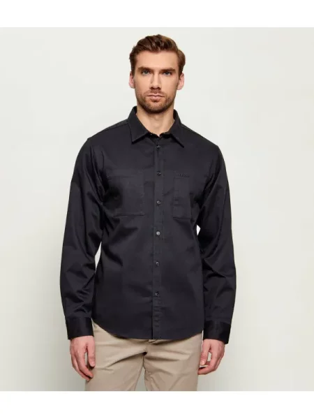 HUGO Cămașă Egrin | Relaxed fit negru
