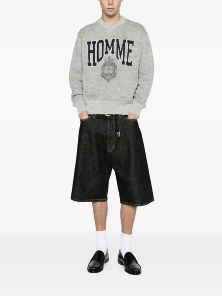 Pulover Comme Des Garcons Homme Plus din jacard gri