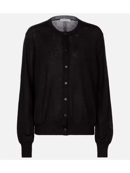 Cardigan The Row din cașmir negru