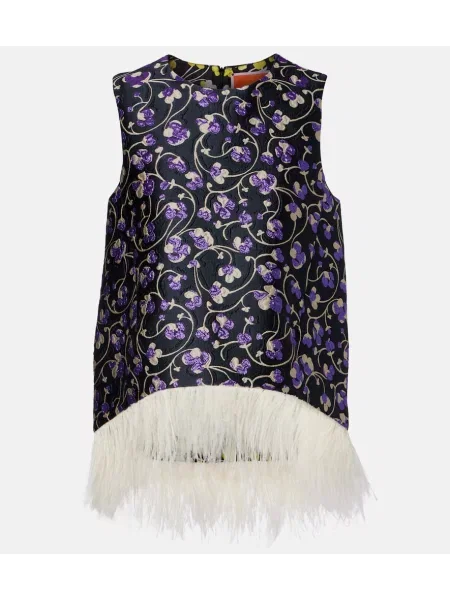 Top La Doublej żakardowy