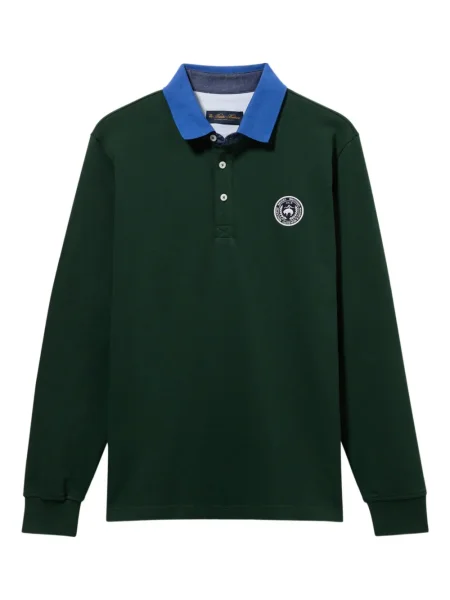 Polo Brooks Brothers cu autograf verde
