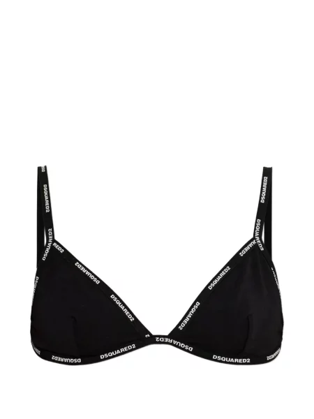 Sutien triunghi Dsquared2 cu imagine negru