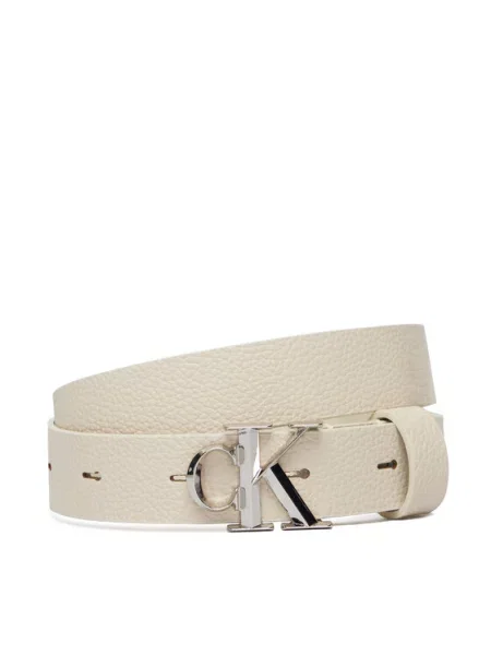 Calvin Klein Curea de Damă Facet Ck Buckle Pebble Crem