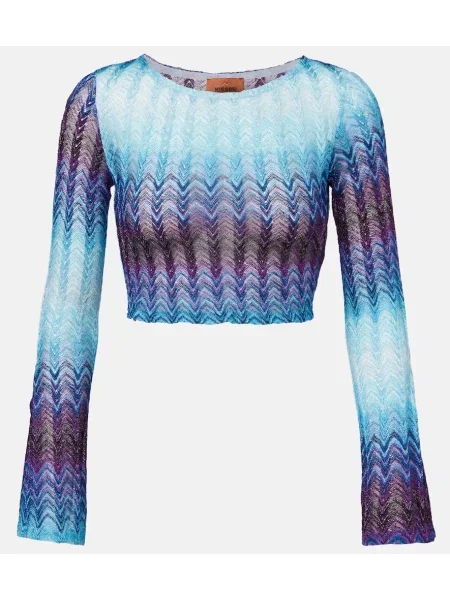 Cropp top Missoni albastru