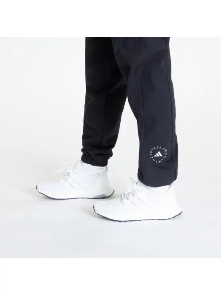 ADIDAS BY STELLA MCCARTNEY Παντελόνι φόρμας Regular Sweat μαύρο λευκό