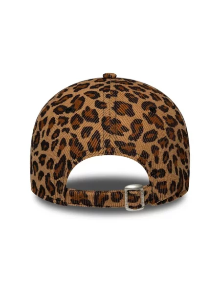 Czapka z daszkiem New Era w panterkę brązowa