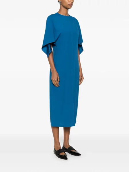 Rochie midi Stella Mccartney cu legături albastru