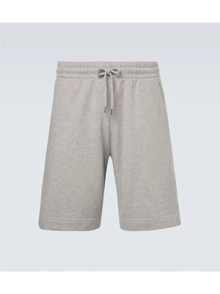 Pantaloni scurți Dries Van Noten din jerseu gri