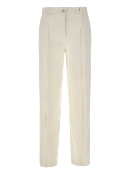 Pantaloni Eleventy plisate alb